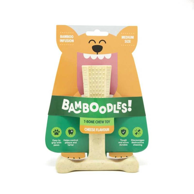 Bamboodles Dental Chew Toy Cheese -