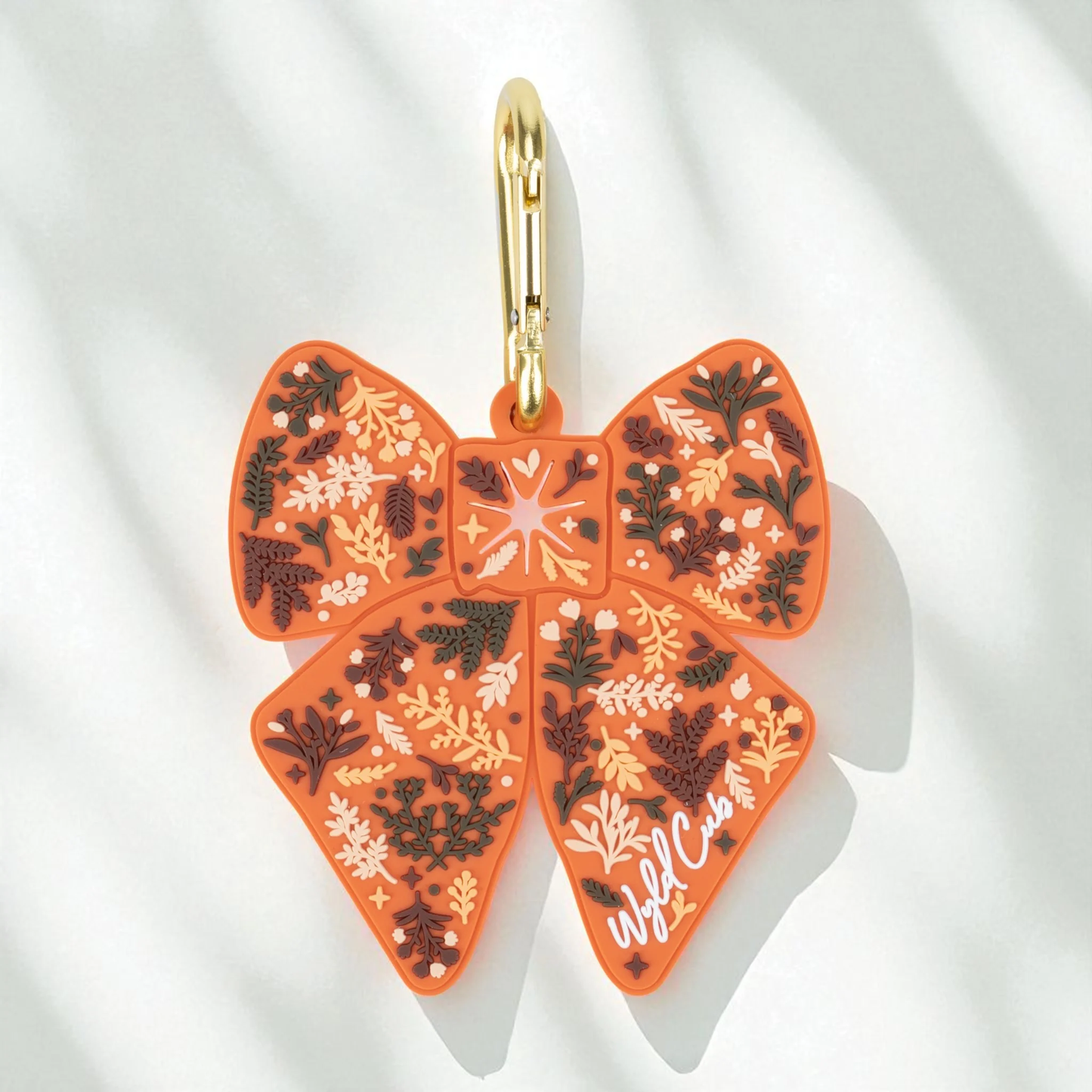 Wyld Cub Poop Bag Caddy Bow - Ginger