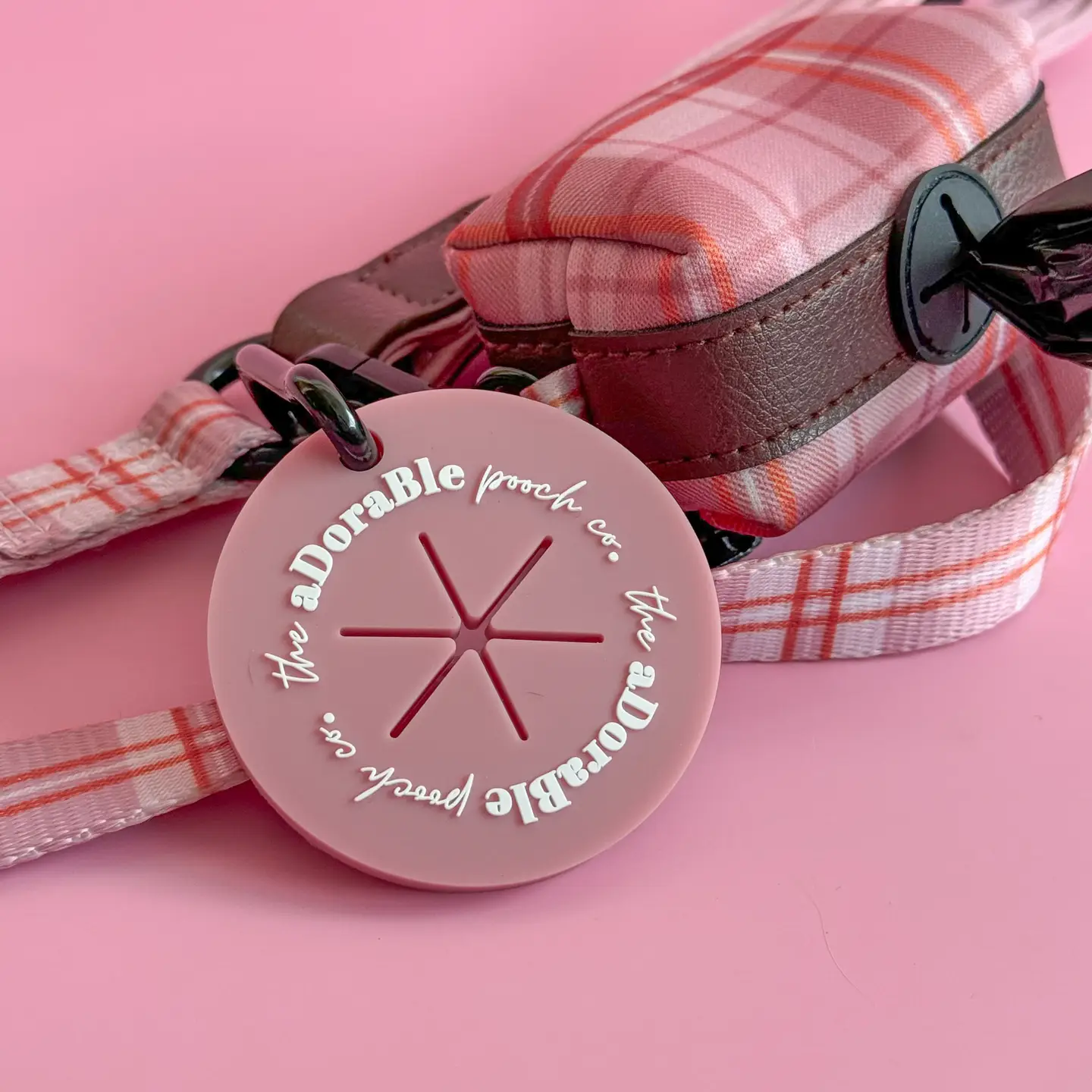 The aDoraBle Pooch Co. Heritage Poop Bag Holder - Strawberry Cottage