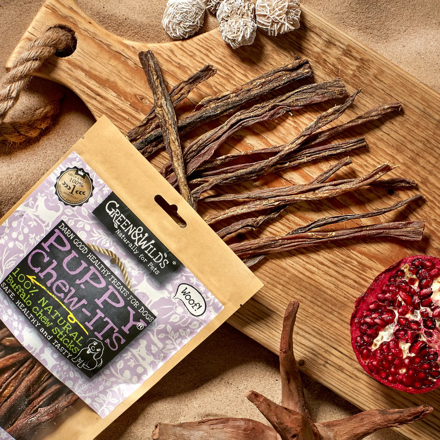 Green & Wild's Puppy Chew-Its 80g