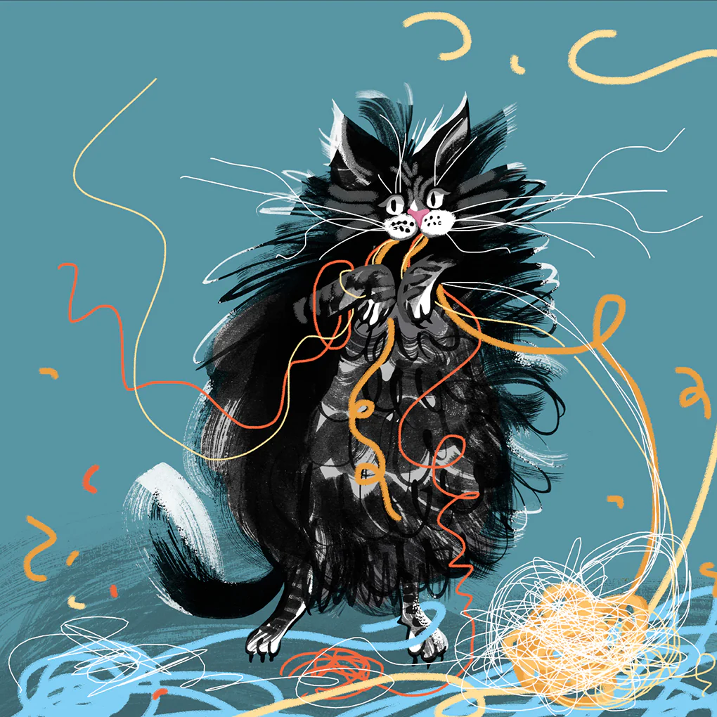 Lydia London - Cat Knit Card