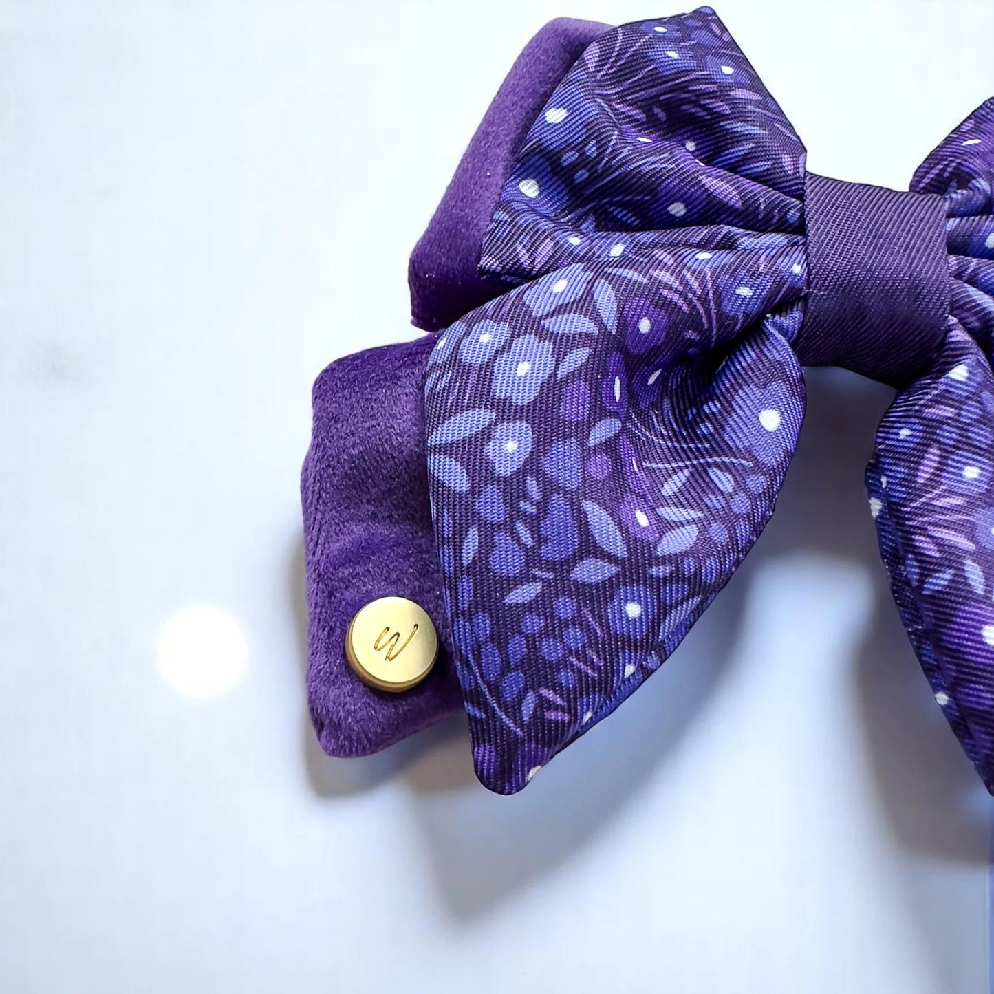 Wyld Cub Notting Hill Butterfly Bow - Blackberry