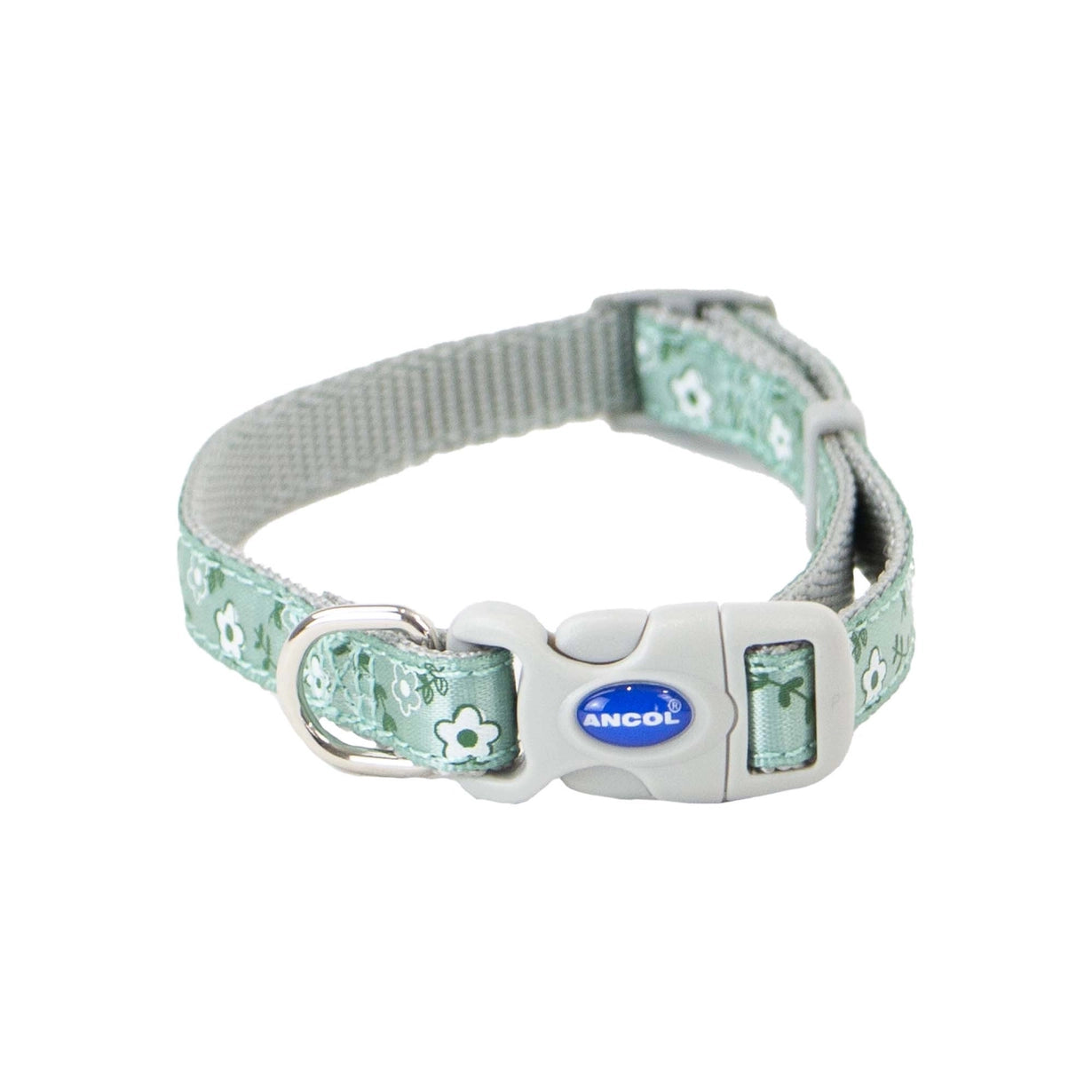 Small Bite Floral Collar Lead Set - Sage