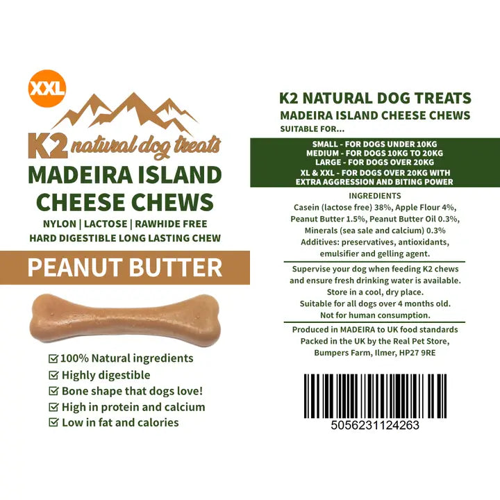 K2 Madeira Island Cheese Chews PB XXL