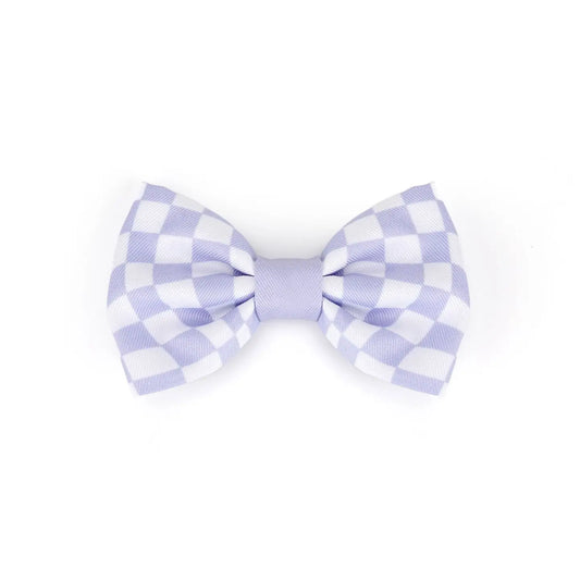 Little Ginger Bow Tie - Lilac Retro Check