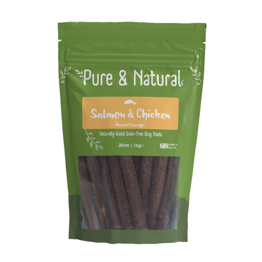 Pure & Natural Salmon & Chicken Gourmet Sausages