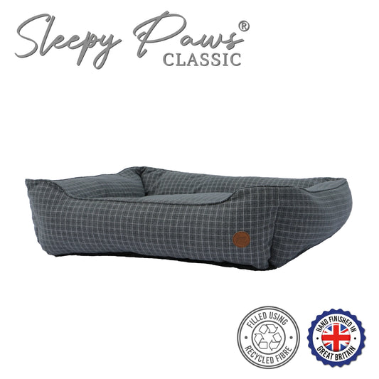 Ancol Blue Check Bed XL 84x105cm