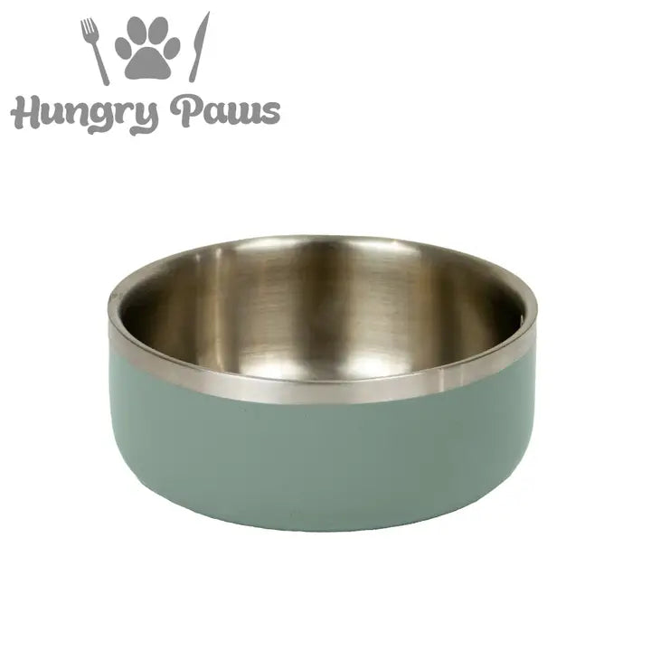 Ancol Hungry Paws Sage Steel Bowl 1100ml