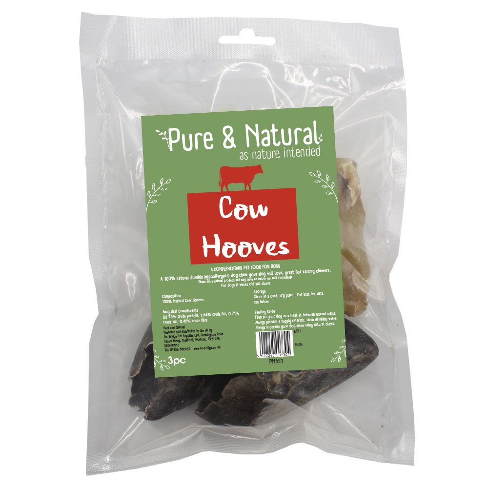Pure & Natural Cow Hooves 3pcs