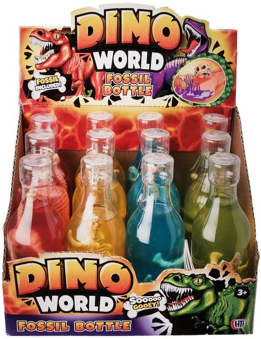 Dino World Fossil Bottle - Slime & Toy