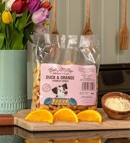Betty Miller Grain Free Duck and Orange Bones 400g