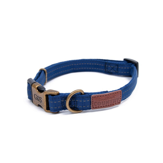 G&S  Country Collar Indigo Blue 35-55cm