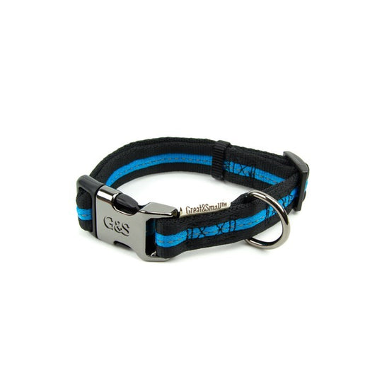 G&S Soft Nylon Collar Blue 30-45cm