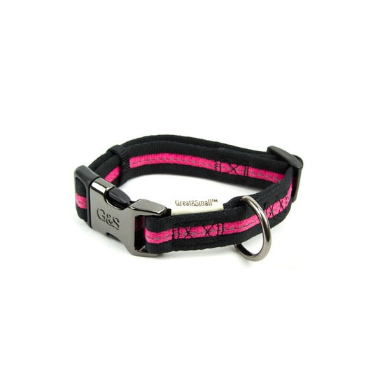 G&S Soft Nylon Collar Pink 45-65cm