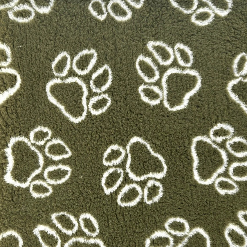 ProFleece Vet Bedding Non-Slip Olive Paw