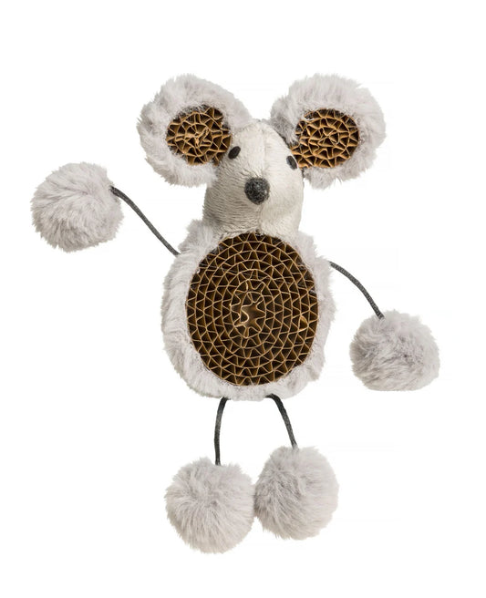 House of Paws Grey Mouse & Card Cat Toy