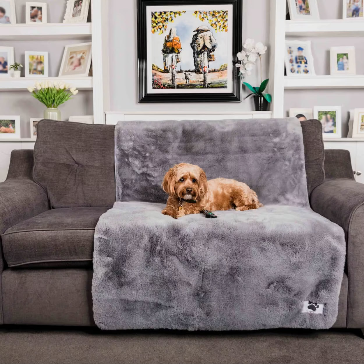 Pet Rebellion Faux Comfy Cover - Grey