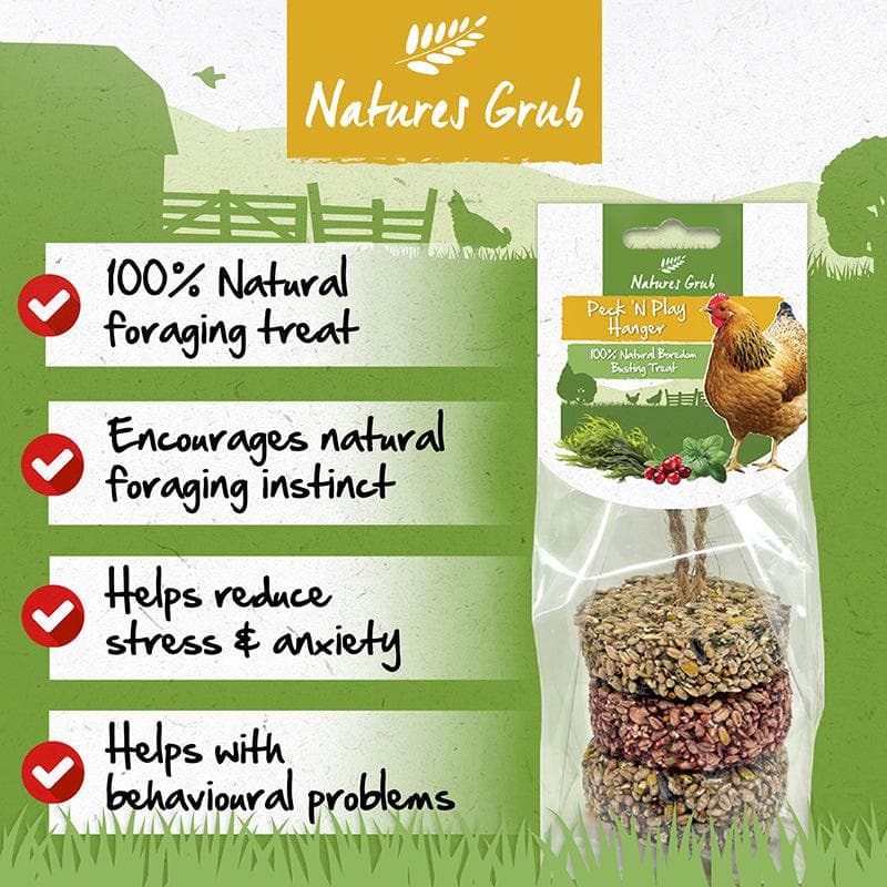 Natures Grub Peck N Play 240g - DATED 10.25