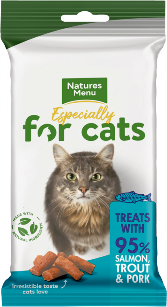 Natures Menu Cat Treats - Salmon & Trout 60g