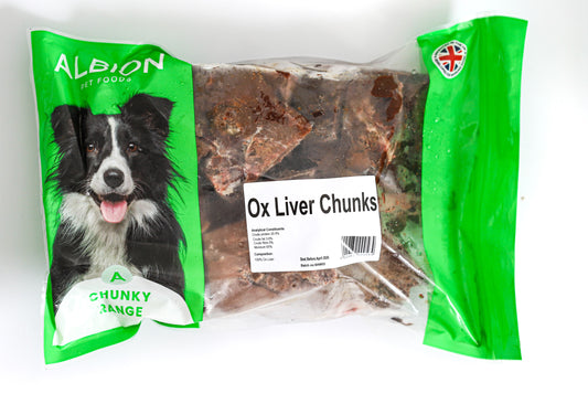 Albion Ox Liver Chunks 1kg