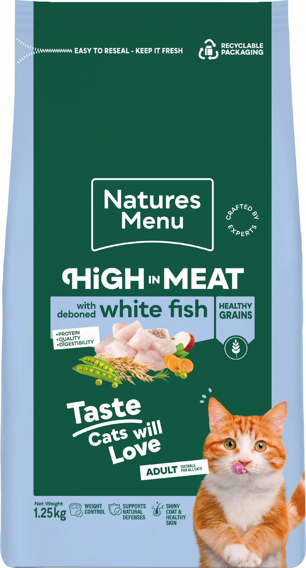 Natures Menu High Meat Cat Food White Fish