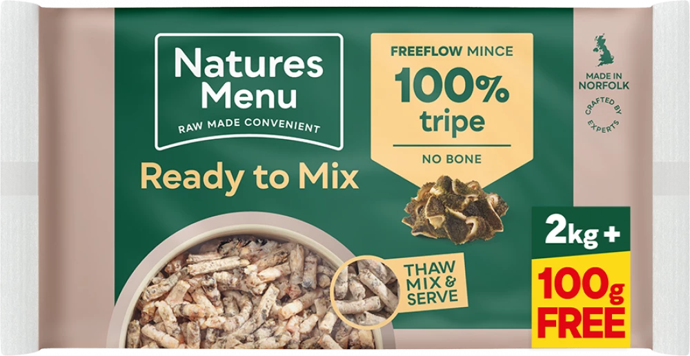 Natures Menu Freeflow Mince Tripe 2kg