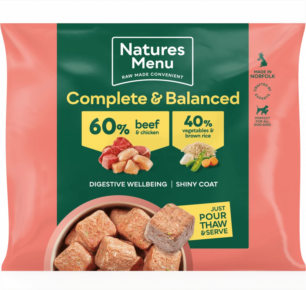 Natures Menu Nuggets 60/40 - Beef Veg & Rice 1kg