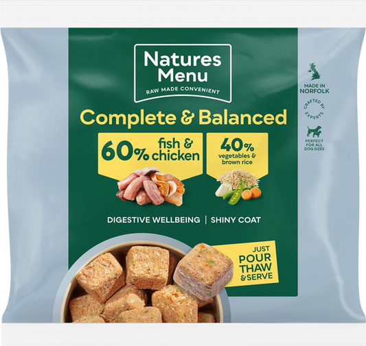 Natures Menu Nuggets 60/40 - Fish & Chicken With Rice 1kg