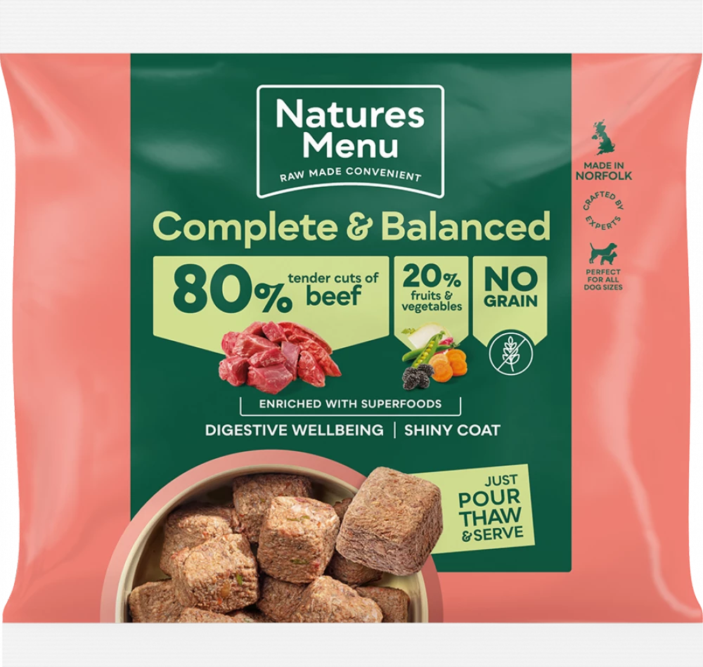 Natures Menu Nuggets 80/20 - Beef 1kg