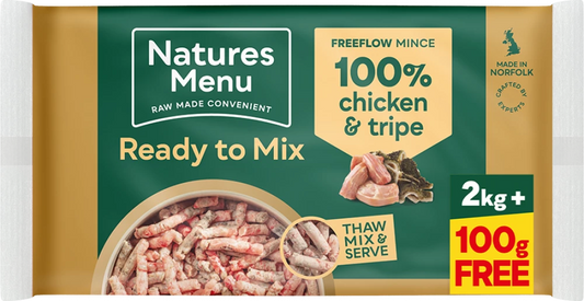 Natures Menu Freeflow Mince Chicken & Tripe 2kg