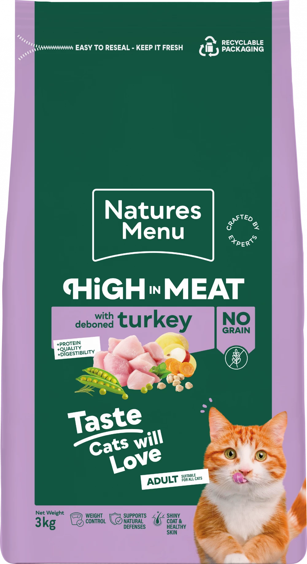 Natures Menu High Meat Cat Food Turkey
