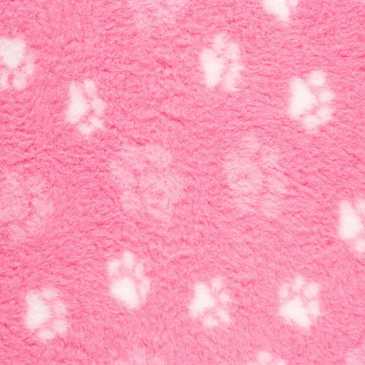 ProFleece Vet Bedding Paw Print Pink