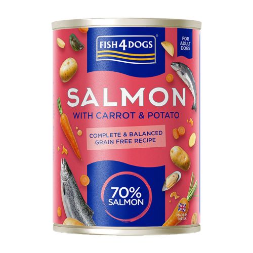 Fish4Dogs Finest Salmon with Carrot & Potato 395g