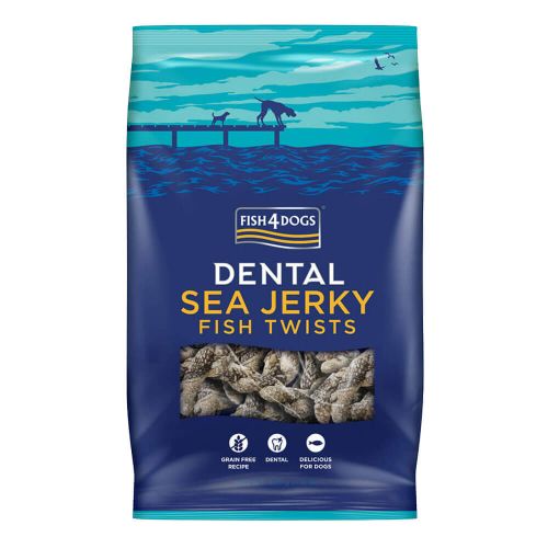 Fish4Dogs Dental Sea Jerky Fish Twists 100g