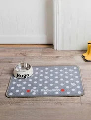 Pet Rebellion Dinner Mate Dotty Grey 40x60cm