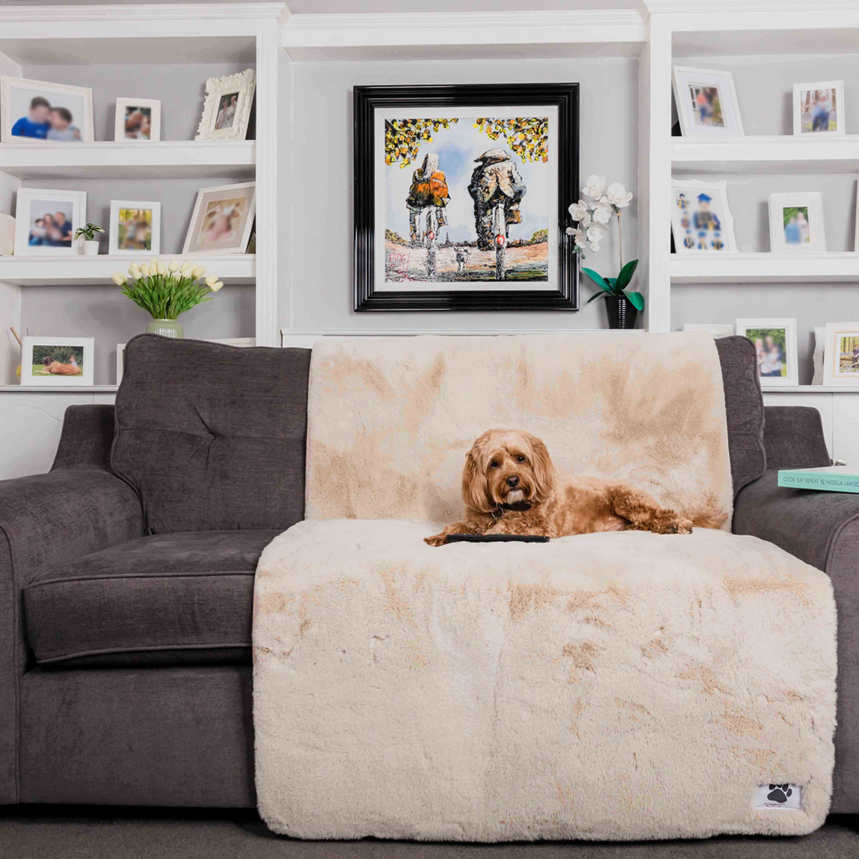 Pet Rebellion Faux Comfy Cover - Stone