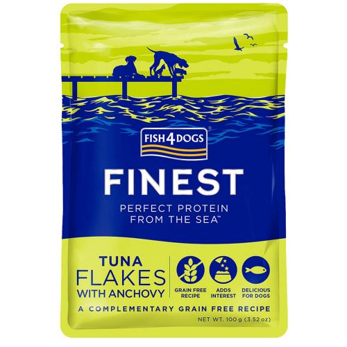 Fish4Dogs Finest Tuna Flakes With Anchovy 100g