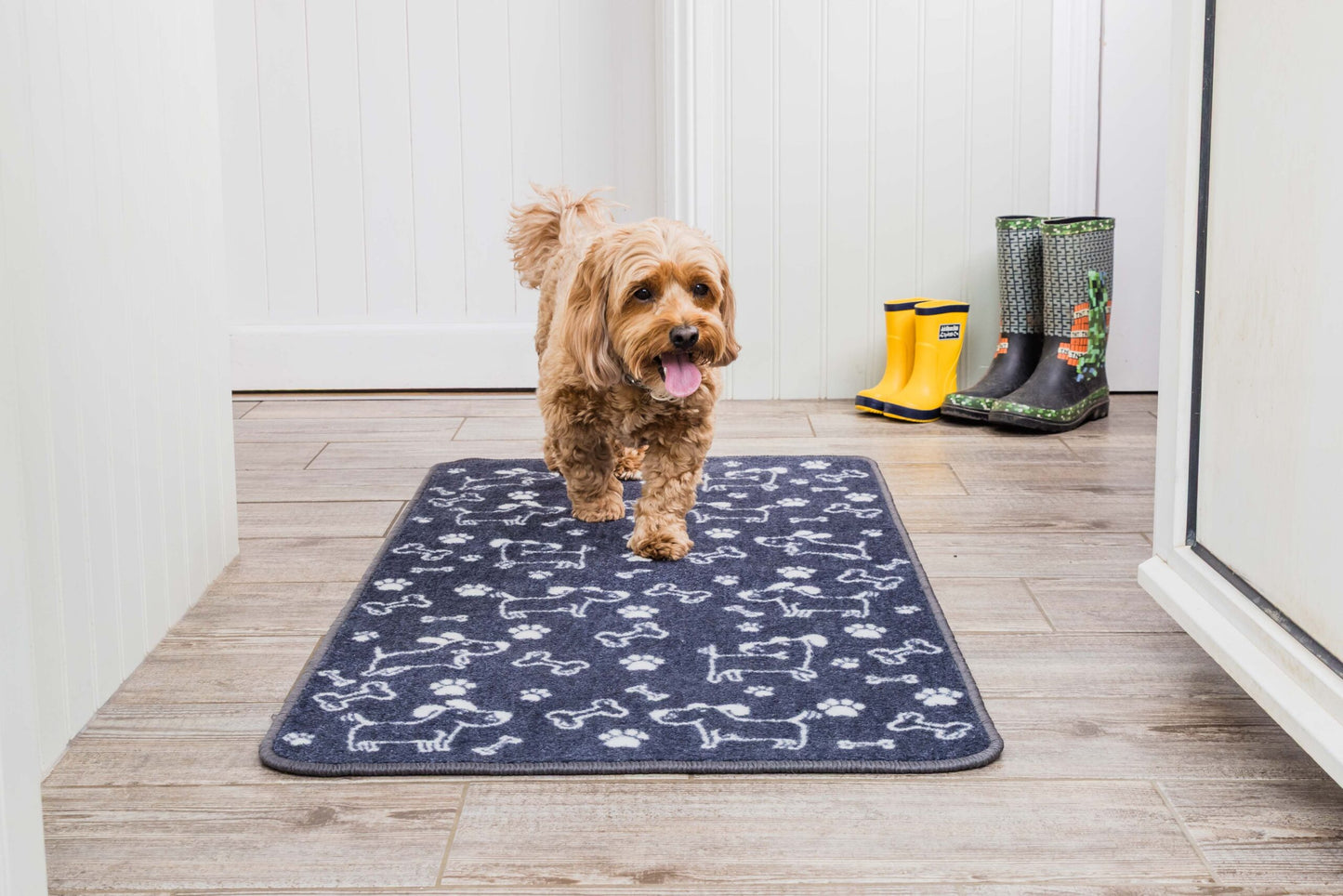 Pet Rebellion Stop Muddy Paws XL Cartoon 57x110cm